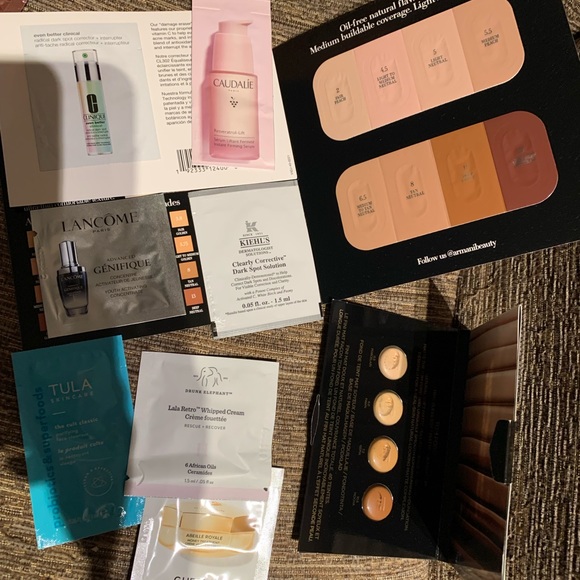 Foundation and skincare sample bundle Tom Ford guerlain Lancome Giorgio Armani - Picture 1 of 6